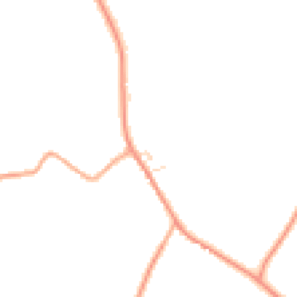 Daytime road noise heatmap for IP14 6JQ