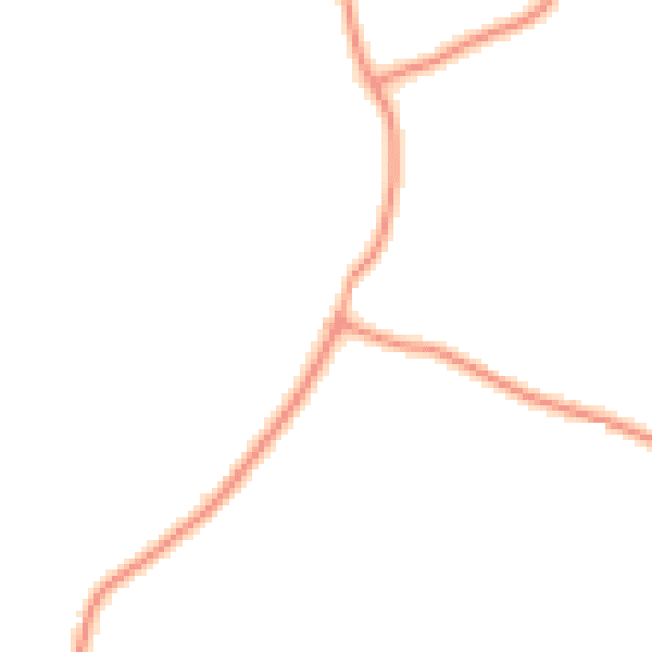 Daytime road noise heatmap for IP14 6ND