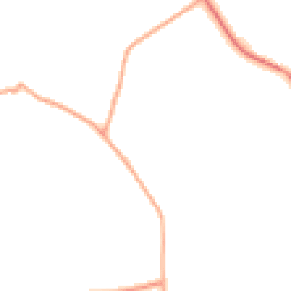 Daytime road noise heatmap for IP14 6NY