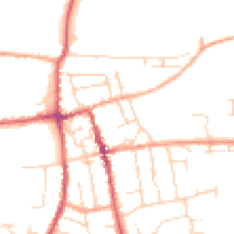 Daytime road noise heatmap for IP16 4AH