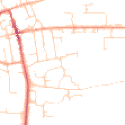 Daytime road noise heatmap for IP16 4BD