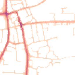 Daytime road noise heatmap for IP16 4BN