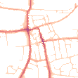 Daytime road noise heatmap for IP16 4BY
