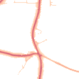 Daytime road noise heatmap for IP16 4FP