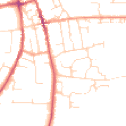 Daytime road noise heatmap for IP16 4LE