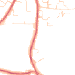 Daytime road noise heatmap for IP16 4PR