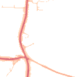 Daytime road noise heatmap for IP16 4PT