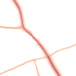 Daytime road noise heatmap for IP16 4RU