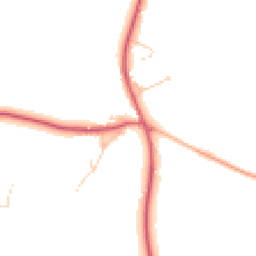 Daytime road noise heatmap for IP16 4WB