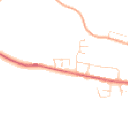 Daytime road noise heatmap for IP16 4WT