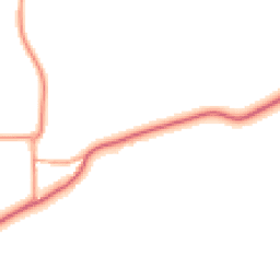Daytime road noise heatmap for IP19 0EH