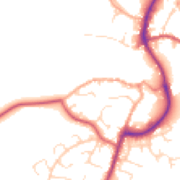 Daytime road noise heatmap for IP19 8BQ