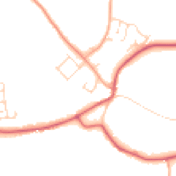 Daytime road noise heatmap for IP19 8PB