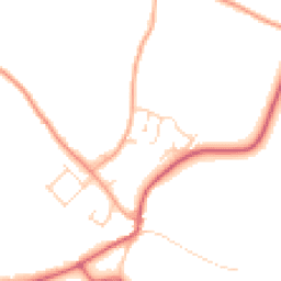 Daytime road noise heatmap for IP19 8PD