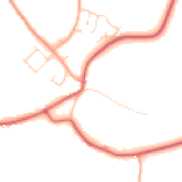 Daytime road noise heatmap for IP19 8PJ