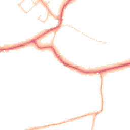 Daytime road noise heatmap for IP19 8PW