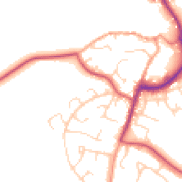 Daytime road noise heatmap for IP19 8TG