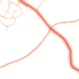 Daytime road noise heatmap for IP19 9HJ
