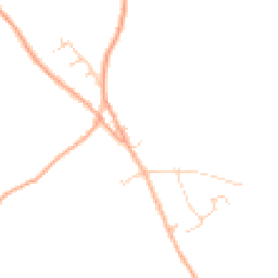 Daytime road noise heatmap for IP19 9JL