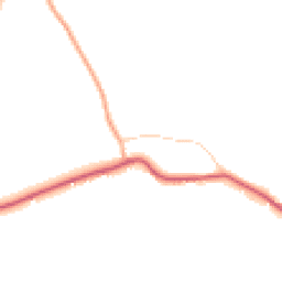 Daytime road noise heatmap for IP19 9JS