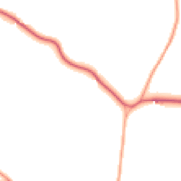 Daytime road noise heatmap for IP19 9JY