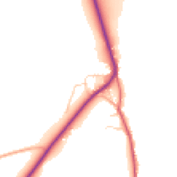 Daytime road noise heatmap for IP19 9LL