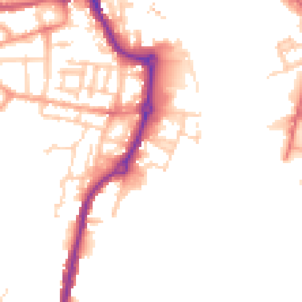 Daytime road noise heatmap for IP2 8TH