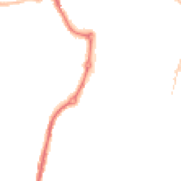 Night-time road noise heatmap for IP2 8TH