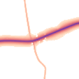 Daytime road noise heatmap for IP21 4HL