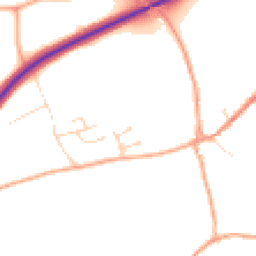 Daytime road noise heatmap for IP21 4LB