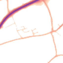 Daytime road noise heatmap for IP21 4LH