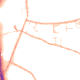 Daytime road noise heatmap for IP21 4NL