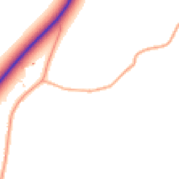Daytime road noise heatmap for IP21 4NT