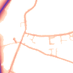 Daytime road noise heatmap for IP21 4NW