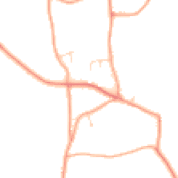 Daytime road noise heatmap for IP21 4QU