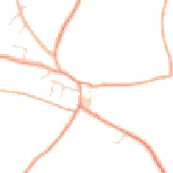 Daytime road noise heatmap for IP21 4SL