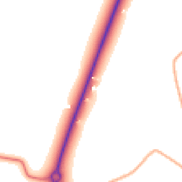 Daytime road noise heatmap for IP21 4XP