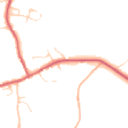 Daytime road noise heatmap for IP21 5HX