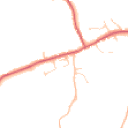 Daytime road noise heatmap for IP21 5JR