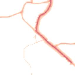 Daytime road noise heatmap for IP21 5TS