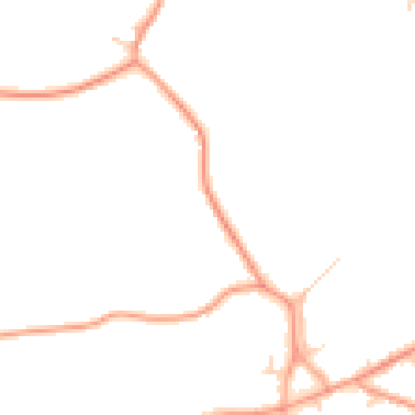 Daytime road noise heatmap for IP22 1AB