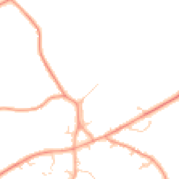 Daytime road noise heatmap for IP22 1AE