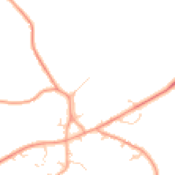 Daytime road noise heatmap for IP22 1AR