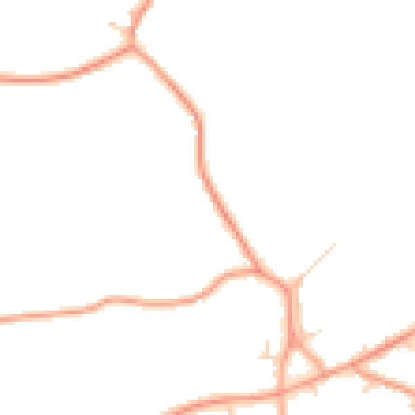 Daytime road noise heatmap for IP22 1BF