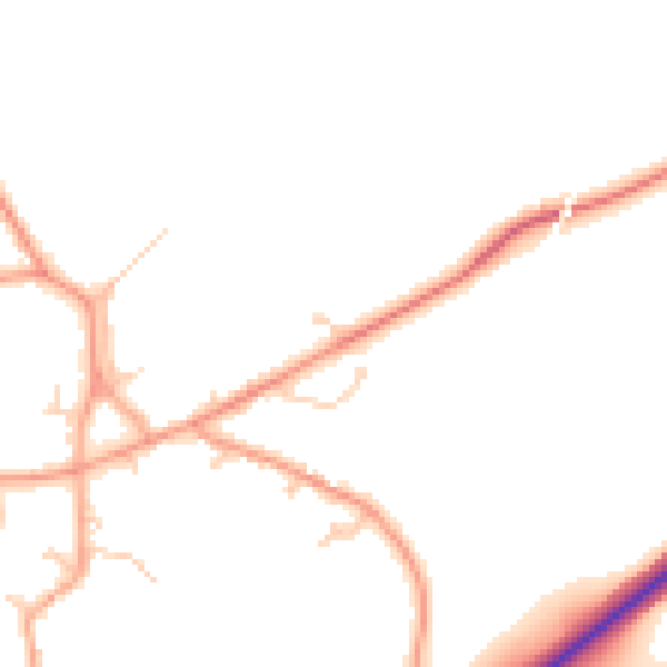 Daytime road noise heatmap for IP22 1BG