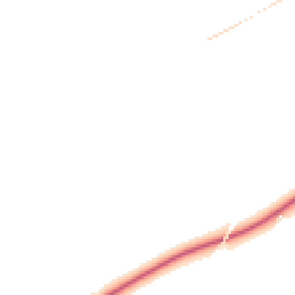 Night-time road noise heatmap for IP22 1BJ