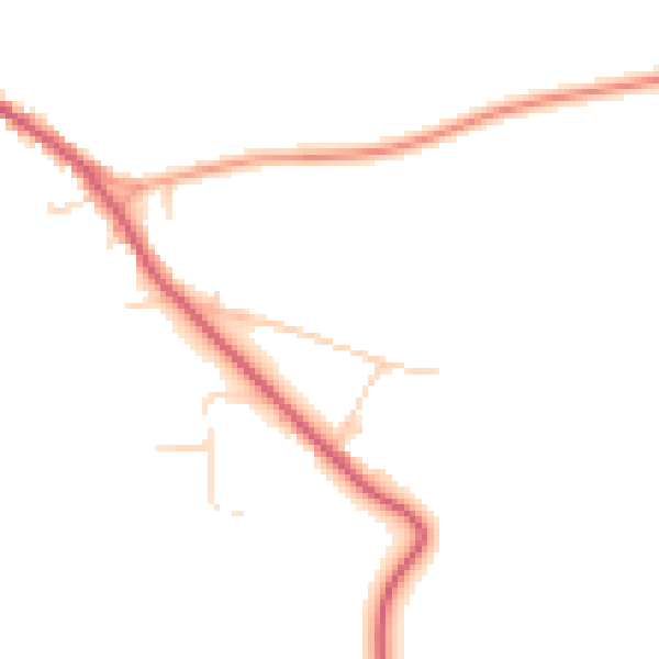 Daytime road noise heatmap for IP22 1RX