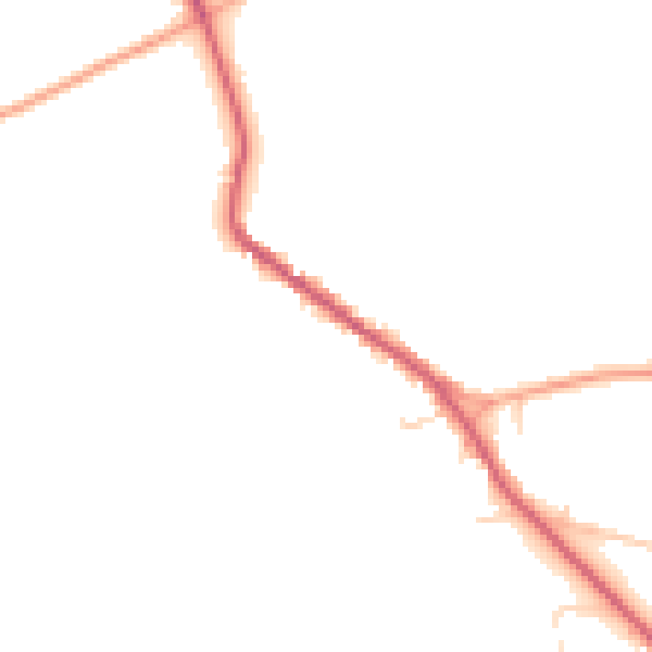 Daytime road noise heatmap for IP22 1RY