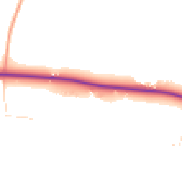 Daytime road noise heatmap for IP22 2AA