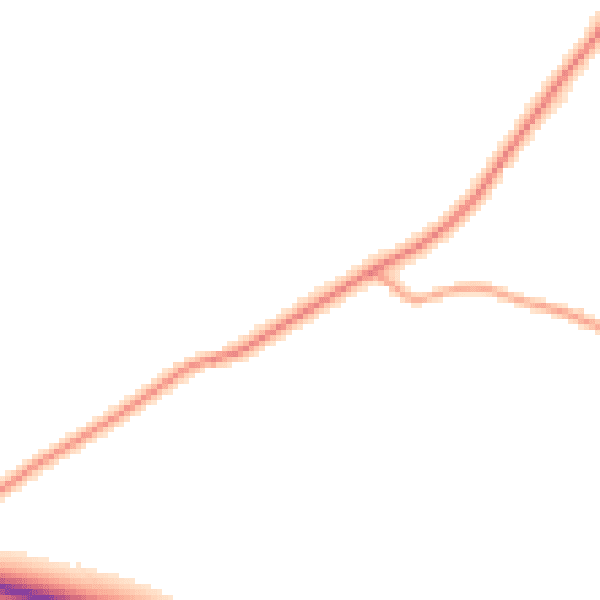 Daytime road noise heatmap for IP22 2AL